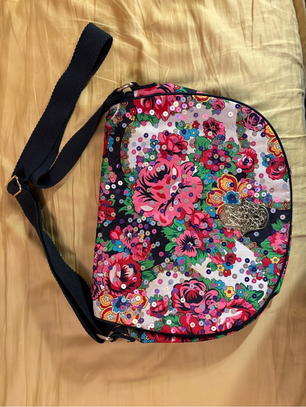 Lesportsac Floral Shoulder Bag in Pink, Red, Green, Navy